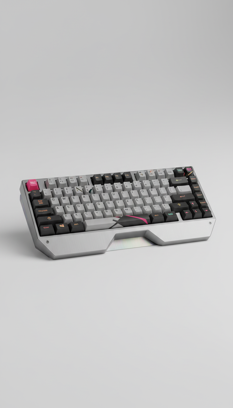 Mechanische Tastatur mit Aluminiumgehäuse